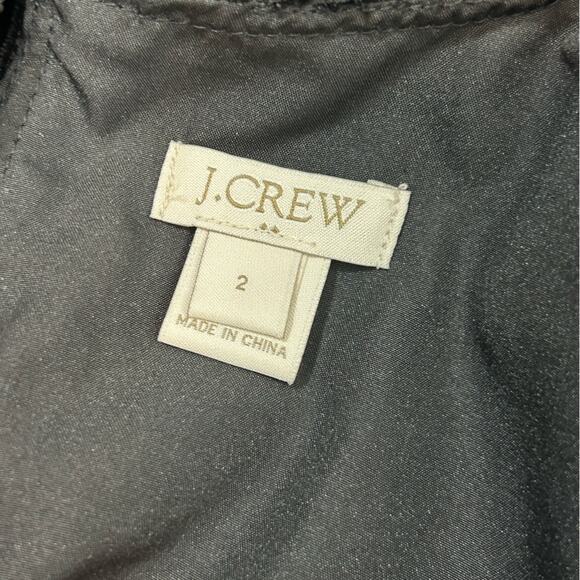 J. Crew Black Velvet Sleeveless Peplum Top Size 2 Y2K Grunge Academia Style - Picture 11 of 14